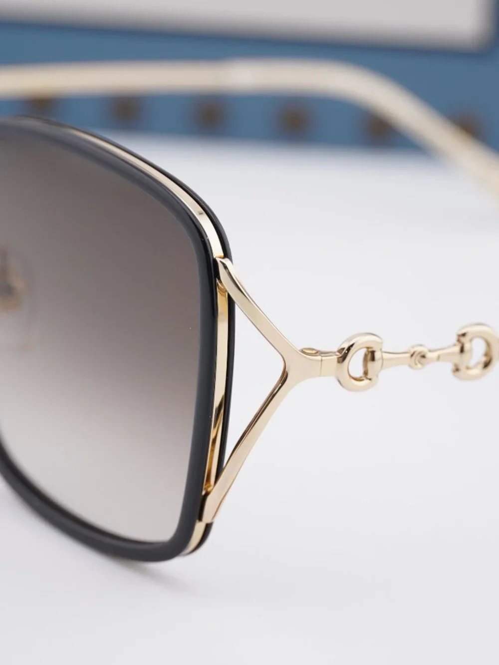 Gucci GG1016SK 004 Square Sunglasses - Black / Brown